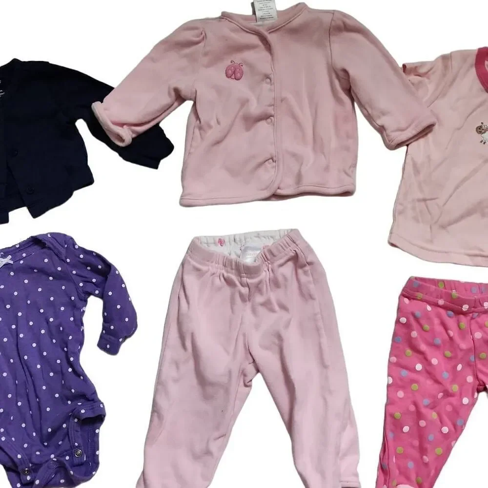 Baby Girl Sz 3 Month Lot of 10 Bodysuits Tops & Bottoms Carter's Gymboree